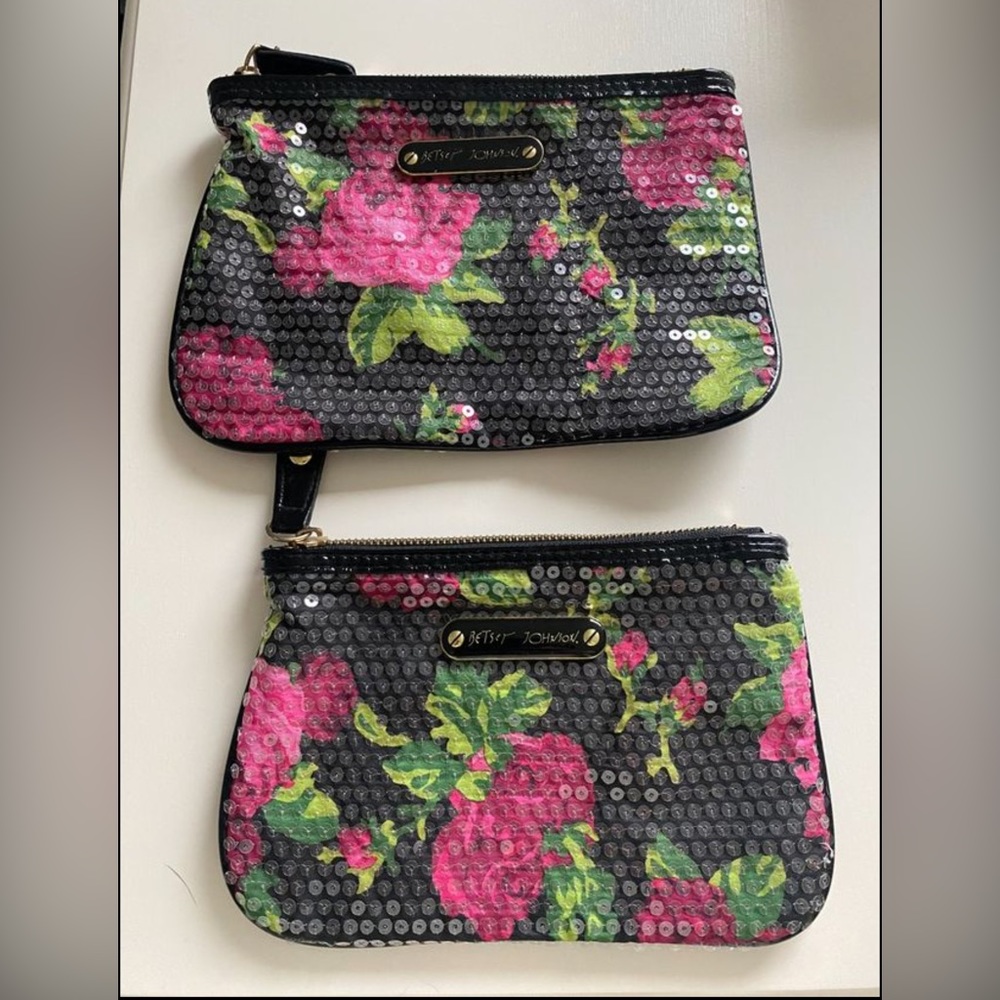 Betsey Johnson Set of 2 Cosmetic Bag